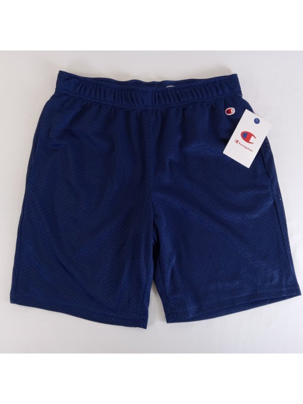 Champion Boys Signature Mesh Athletic Shorts Blue Depths Size L (14/16) NWT